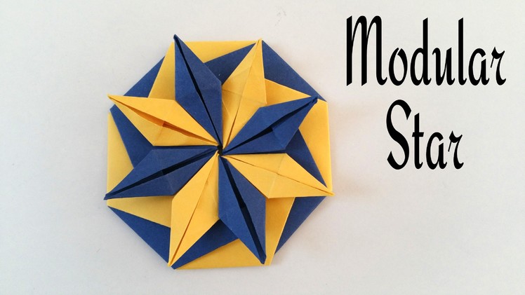 How to do a Easy Paper "Modular star of Vibrance" - Decorative Origami Tutorial