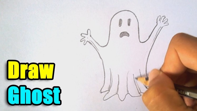 How to Draw a Ghost - Try it on this Halloween