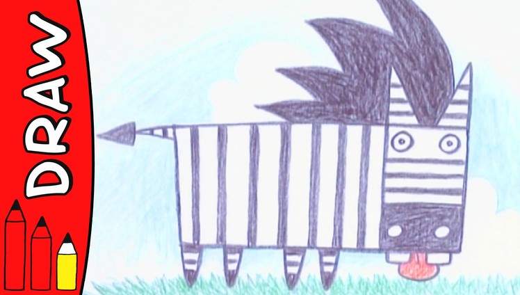 How To Draw A Zebra | Art Ideas For Kids | Øistein Kristiansen