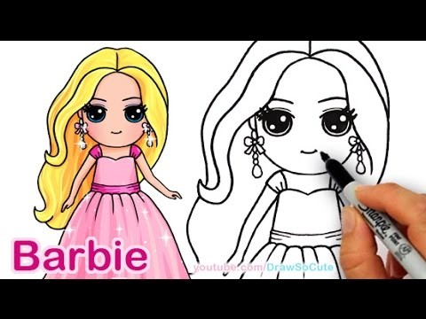 How to Draw Barbie Cute Step by step Draw So Cute Girl