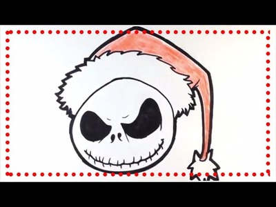 How to Draw Jack from Nightmare Before Christmas - Christmas Drawings