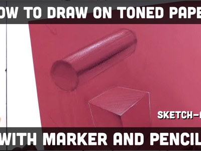 How to draw on toned paper with markers and pencils