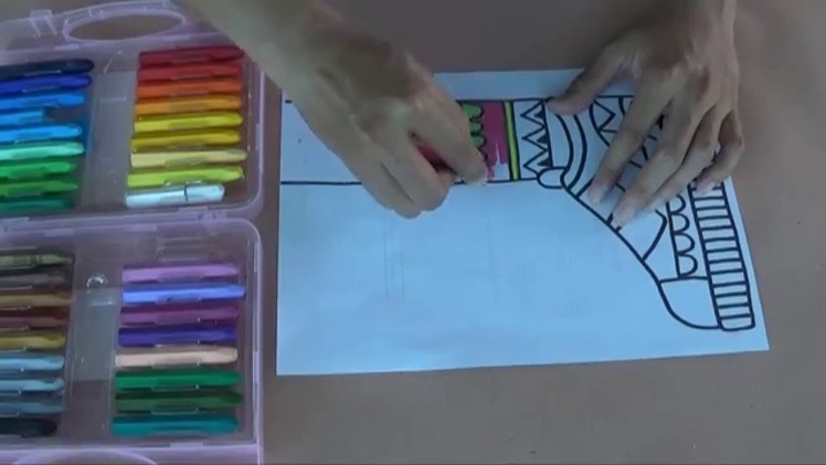 How to draw zentangle for kid