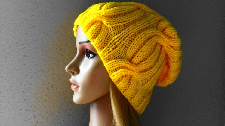 How To Knit A Ribbed Cable Hat, Lilu's Knitting Corner Video # 25