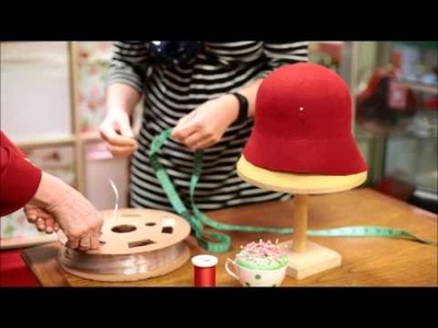 How to make a 1920's  Wool Felt Cloche Hat  - Adrienne Henry Millinery workshop