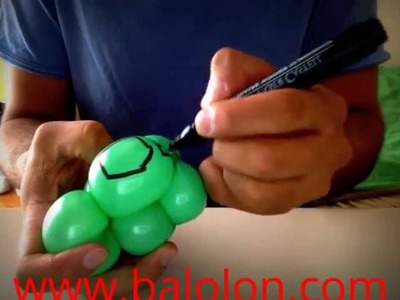 How to make a balloon Turtle Bracelet - Balloon Twisting