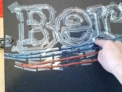 How to make a Bernie EL wire sign Details and Template