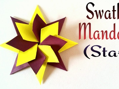 How to make a Modular star (Swathi Mandala ) - Decorative Origami tutorial