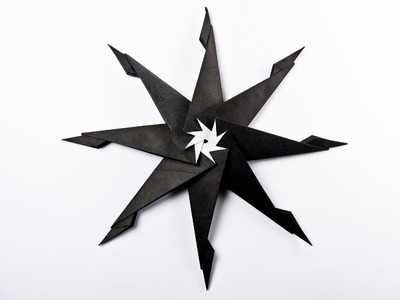 How to make a paper  ninja star origami