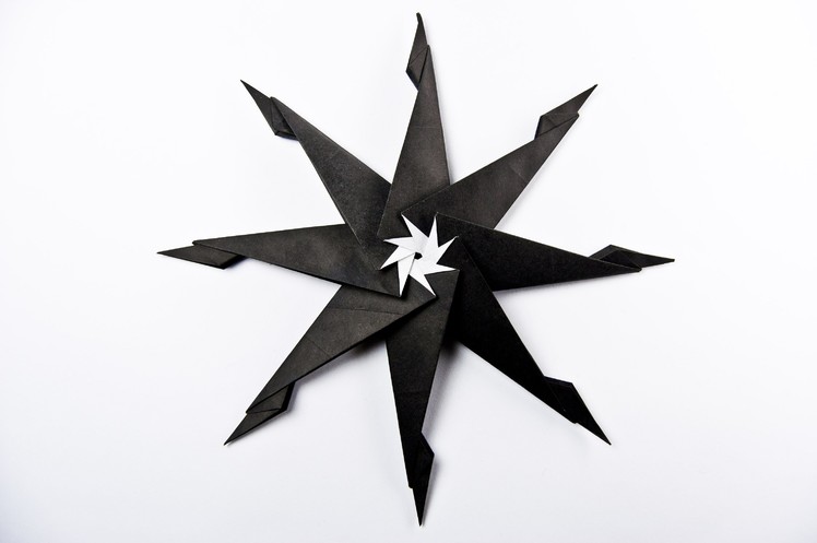 How to make a paper  ninja star origami