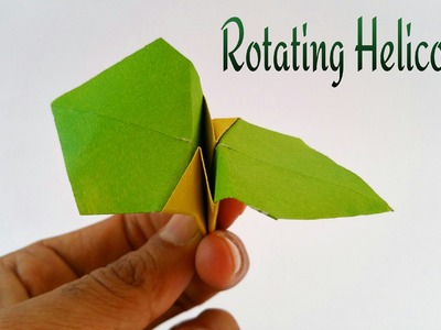 How to make a Paper "Rotating Helicopter 