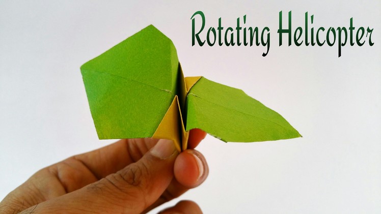 How to make a Paper "Rotating Helicopter 