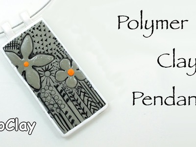 How to make a Polymer clay engraved pendant