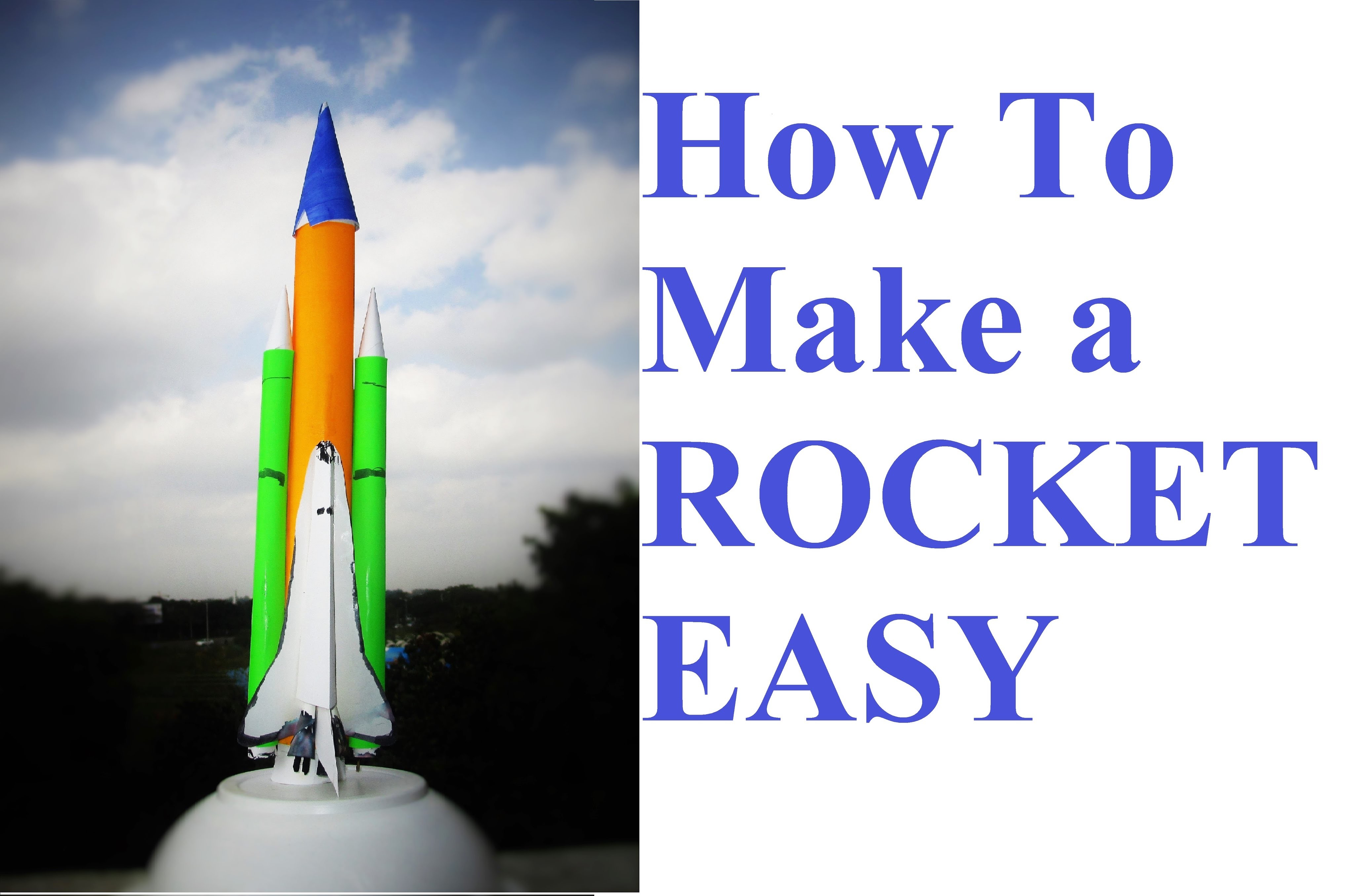 How To Make Paper Rocket At Home