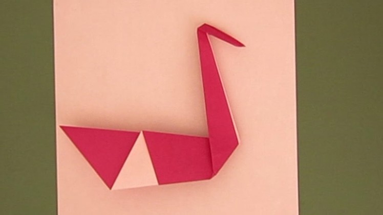 HOW TO MAKE A SIMPLE ORIGAMI SWAN + CUTE IDEA FOR VALENTINE'S DAY