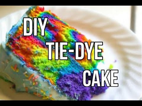 How To Make A Tie-Dye Cake!