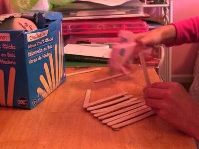 How to make a tripod out of popsicle sticks!