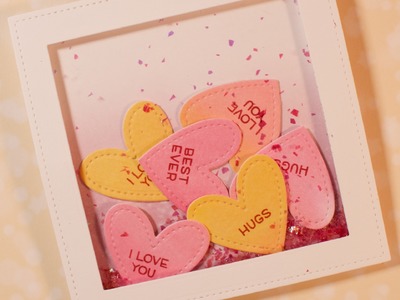 How to make a Valentine's Day shaker card