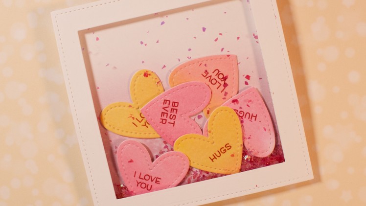 How to make a Valentine's Day shaker card