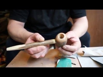How to make a wooden pipe for smoking  tobacco and weed