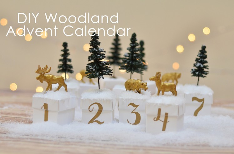 How-to make a woodland advent calendar