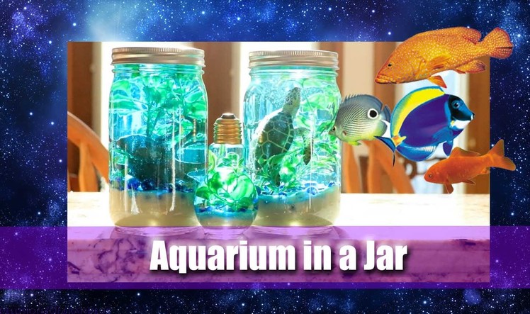 How to Make an AQUARIUM IN A JAR (a fun Pinterest Craft for all Ages) - @dramaticparrot