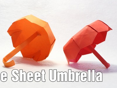 How to make an origami Umbrella 4.0 (one sheet) (Henry Phạm)
