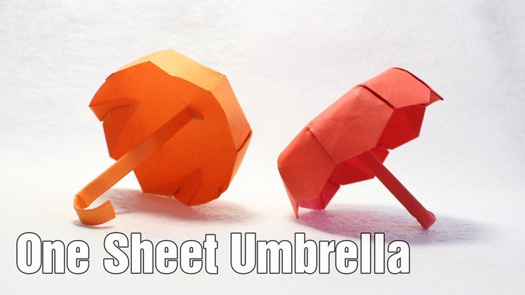 How to make an origami Umbrella 4.0 (one sheet) (Henry Phạm)