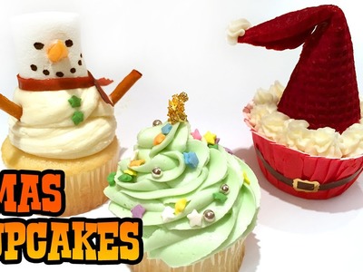How to Make CHRISTMAS CUPCAKES!!!