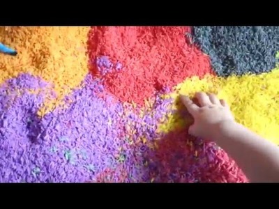 How to Make Color Rice - Great for Sensory Play