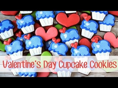 How to make decorated cupcake cookies for Valentine's Day