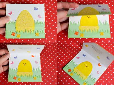 How to Make - Easter Egg Spring Card - Step by Step | Kartka Wielkanocna