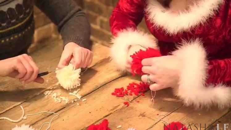 How To Make Hand PomPoms - Christmas Collaboration With Red Ted Art