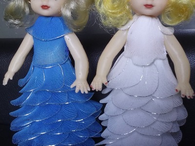 How to make nylon stocking dress for doll