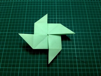 How to make origami paper pinwheel. windmill | Origami. Paper Folding Craft, Videos & Tutorials.