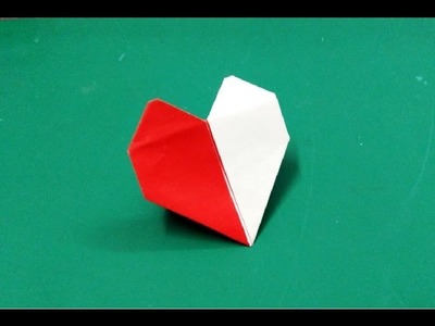 How to make origami paper heart (two color) | Origami. Paper Folding Craft, Videos & Tutorials.