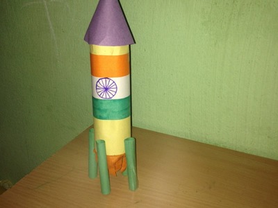 How to make paper Rocket for kids? Indian flag Craft