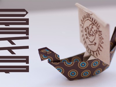 How to make paper viking boat. Easy origami