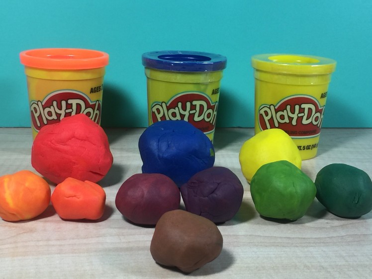 How to make the Color Purple with Play Doh. 