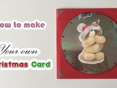 How to make your own  Christmas card (with old cd's)