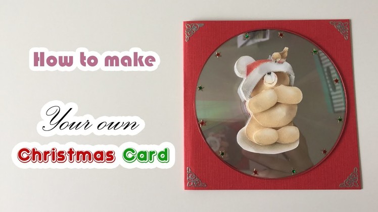 How to make your own  Christmas card (with old cd's)