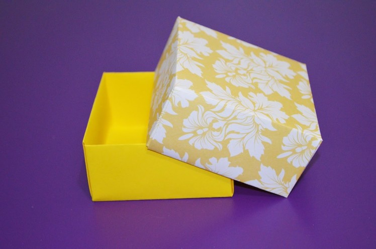 How To Make Your Own Paper Box - EASY!