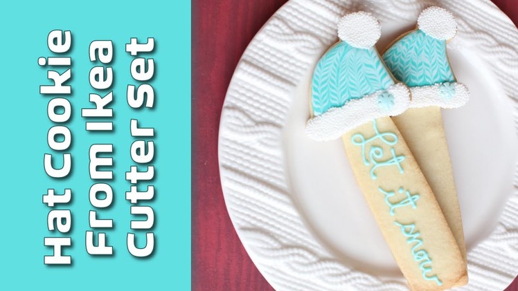 How to marble icing - How to decorate the hat cookie from the Ikea cutter set