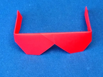 Origami Sunglasses.  How to make Traditional Origami Sunglasses