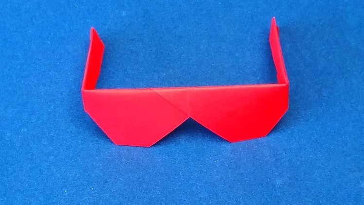 Origami Sunglasses.  How to make Traditional Origami Sunglasses