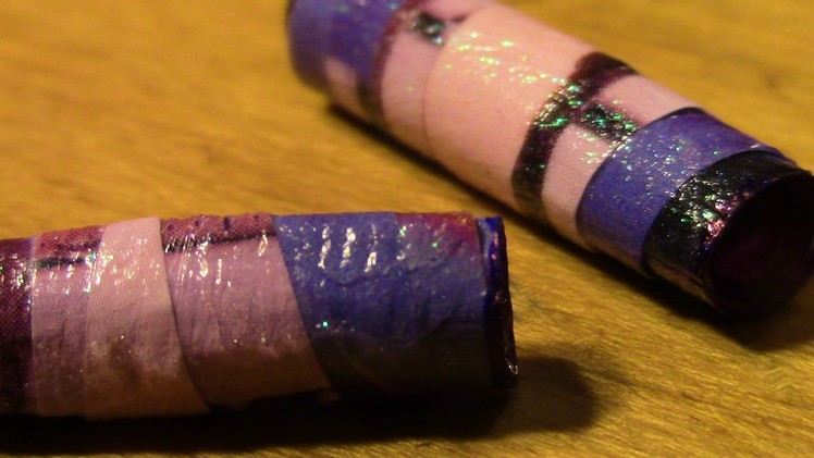 Paper Bead Tutorial ♥ How to Make a Tapered Tube Combination Bead