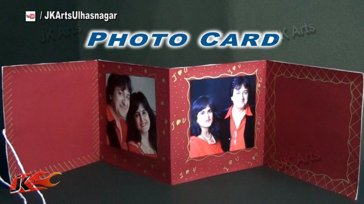 Photo Card Tutorial for Valentine's day, Wedding Anniversary | How to make | JK Arts 880