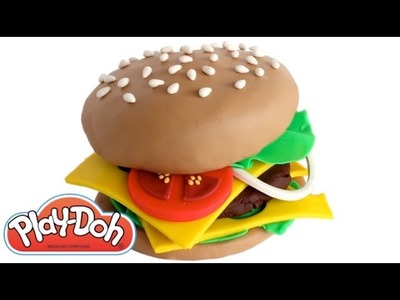 Play Doh How to Make a Hamburger with Play Doh RainbowLearning
