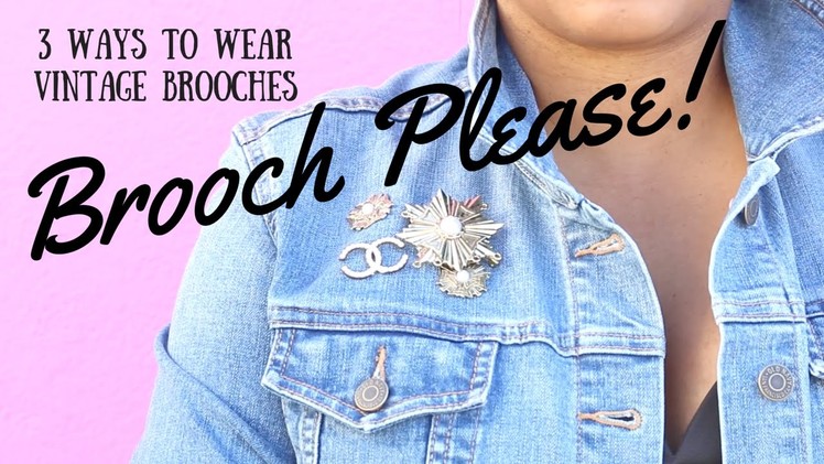 A Miss Kris Quickie: How To Wear Vintage Brooches 3 Ways | #BestDressed