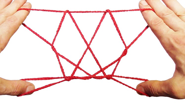 Cat's Cradle String Trick! How To Make A Butterfly String Figure